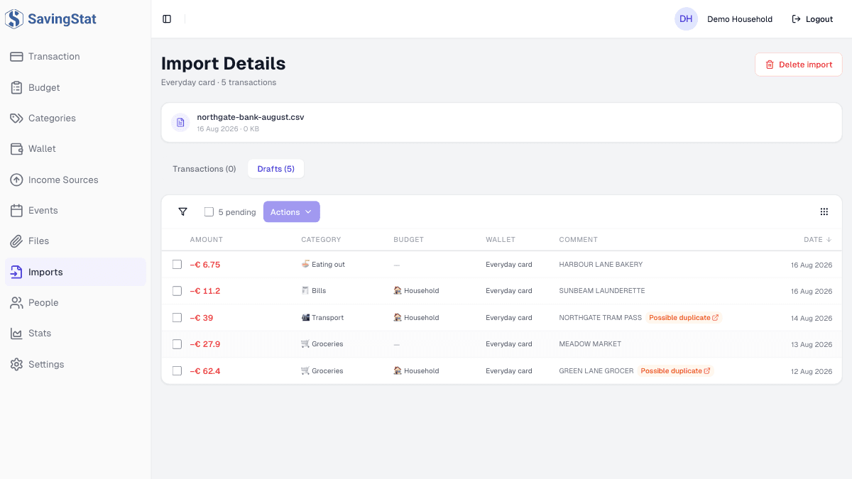 Turn Bank Statements Into Organized Expenses